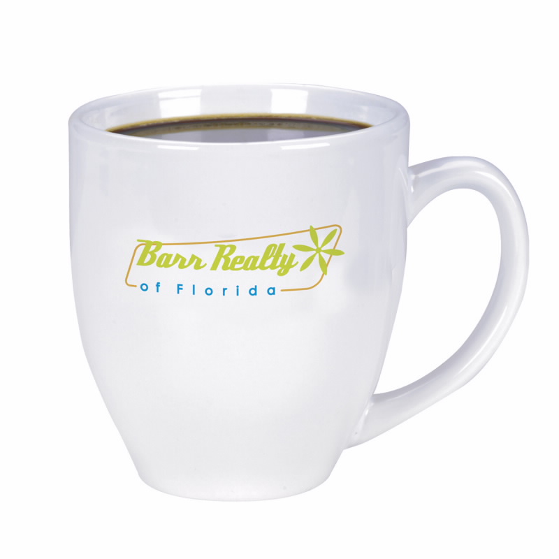 Shiny Bistro Mug - 15 oz - white